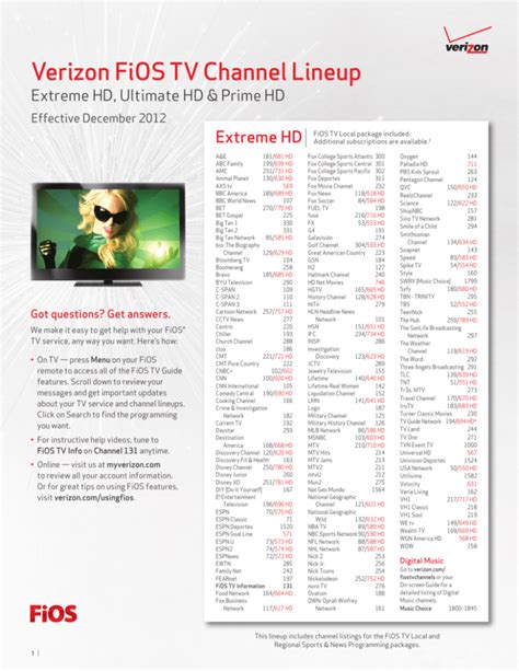 fios extreme hd channel lineup.